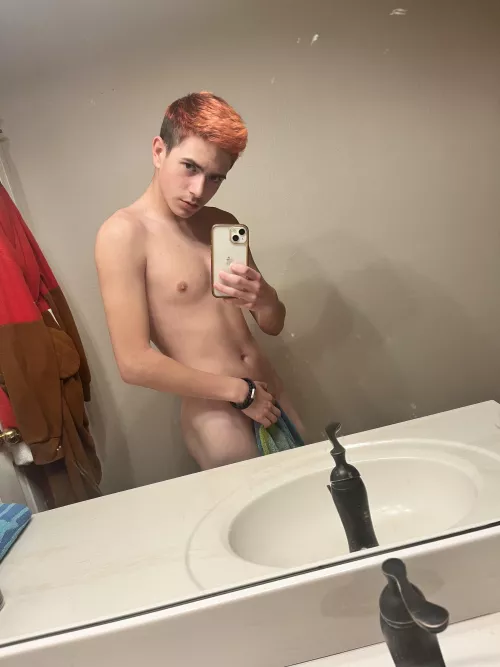 With or without the towel?