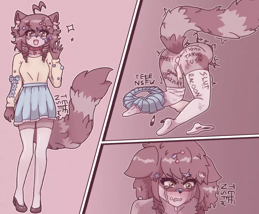 You notice the popular girl from college is stuck so you take the chamce to use her as you please