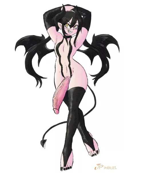 A Hung Trap Supermodel