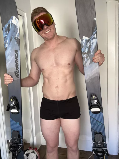 About ready to hit the slopes this morning