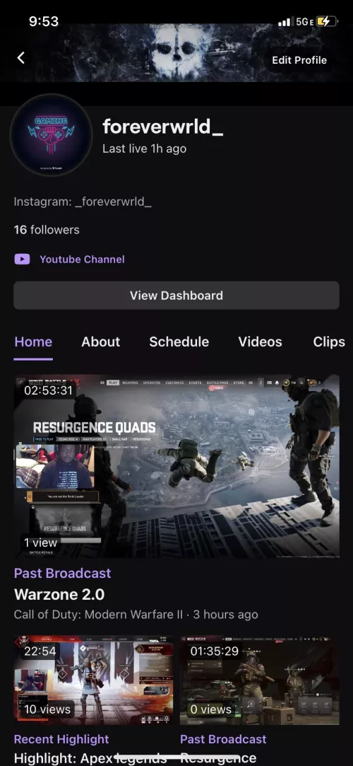 Come hang out in the stream everyone making content every week on my gaming channel on twitch at foreverwrld_ link to my twitch channel is in my bio