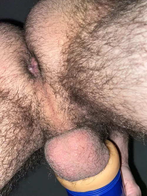 Fucking a fleshlight accidentally caught this awesome pic