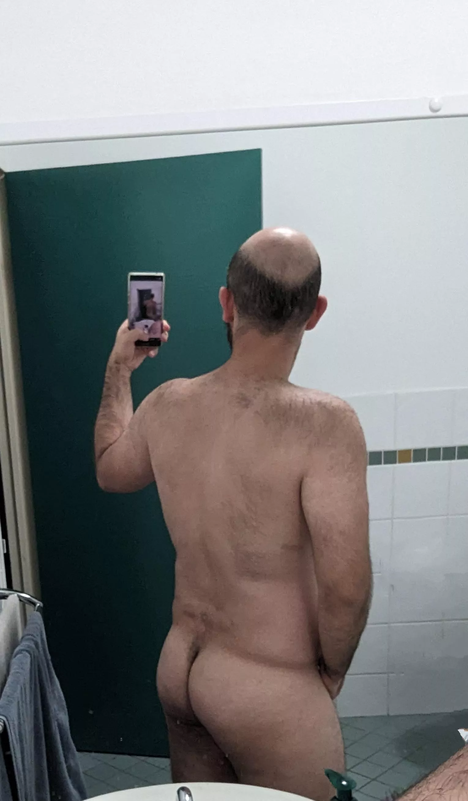 hairy ass and back
