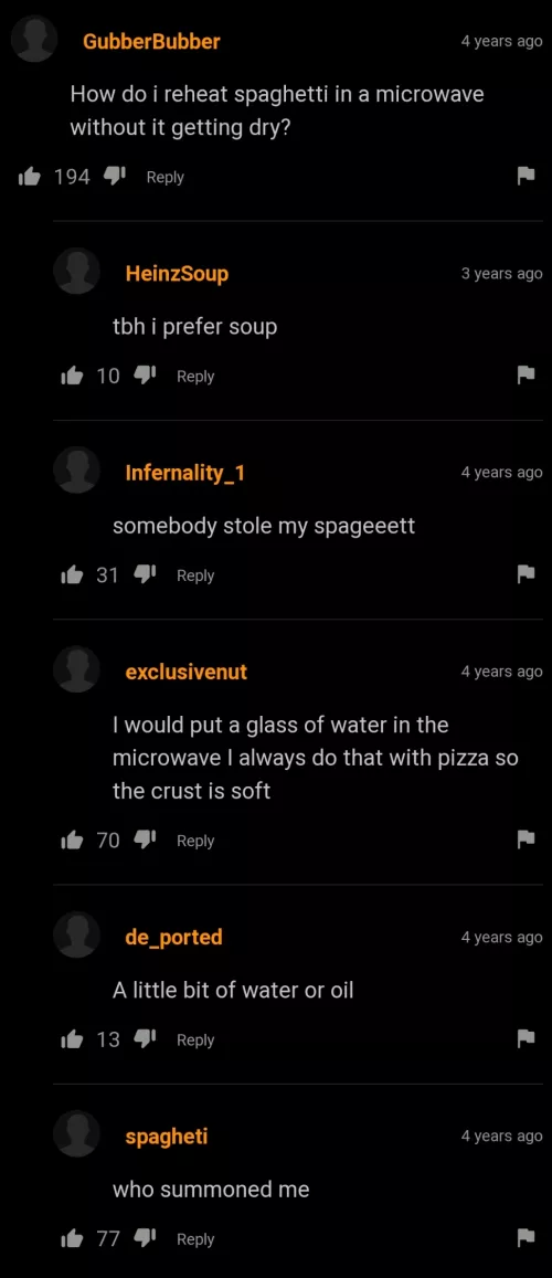 I'd rather get my spaghetti from Olive Garden.