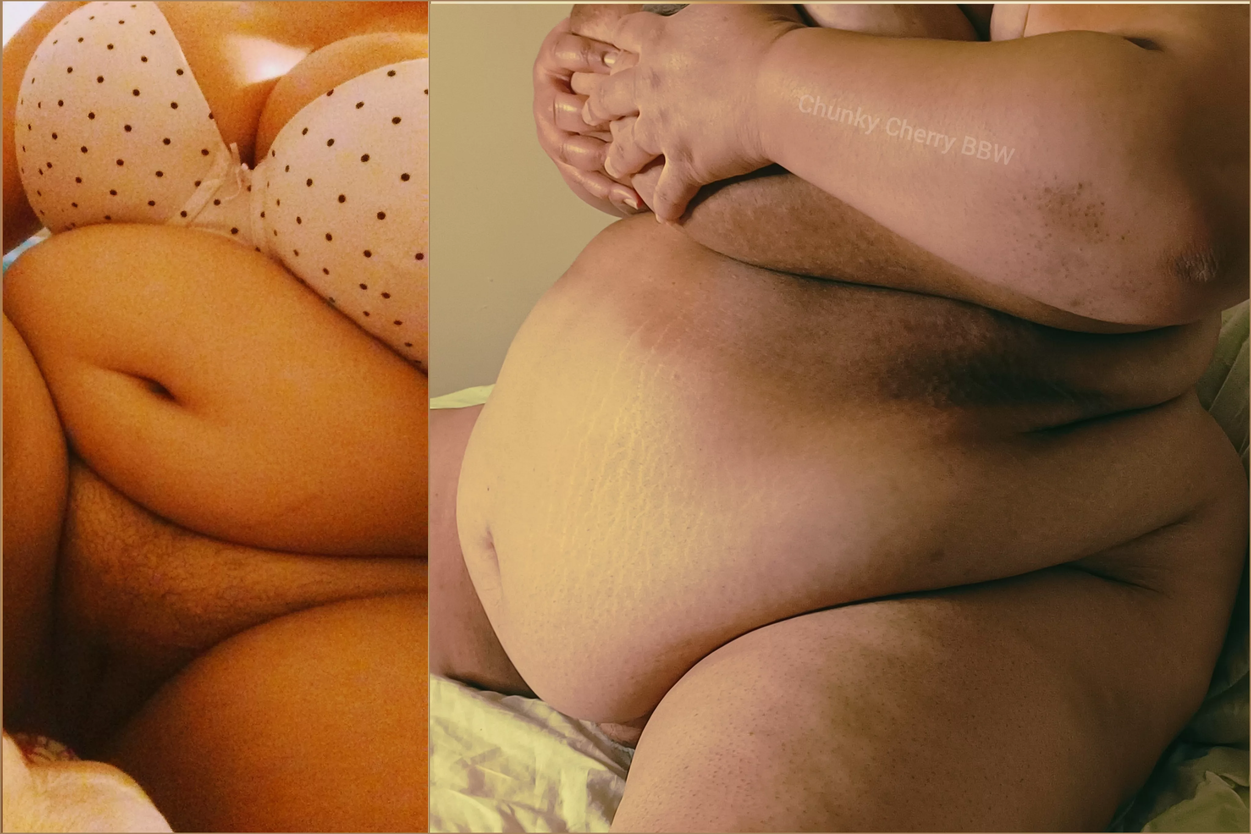 My belly spills so far onto my thighs now😍