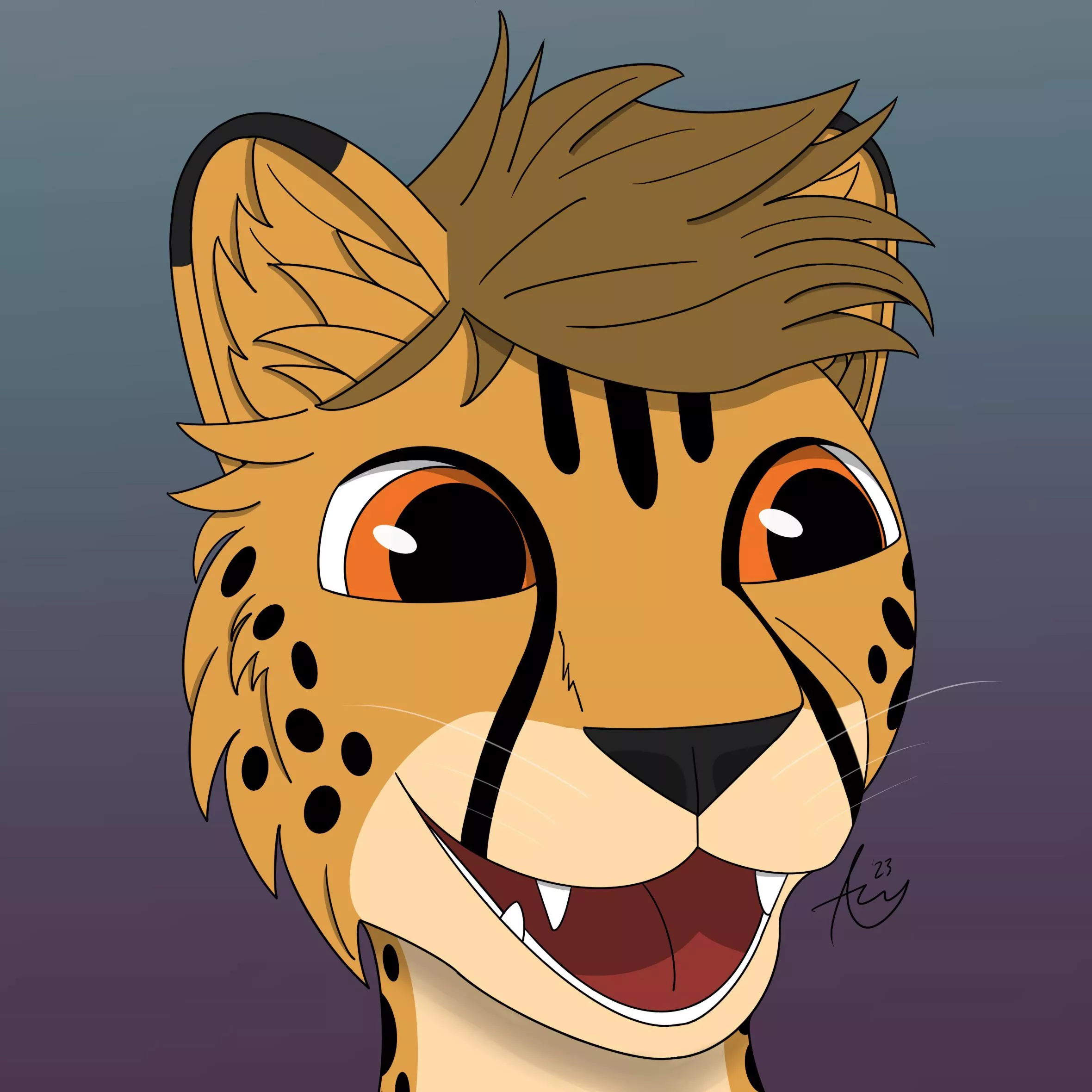 My first time drawing my fursona, it’s not much but it’s mine