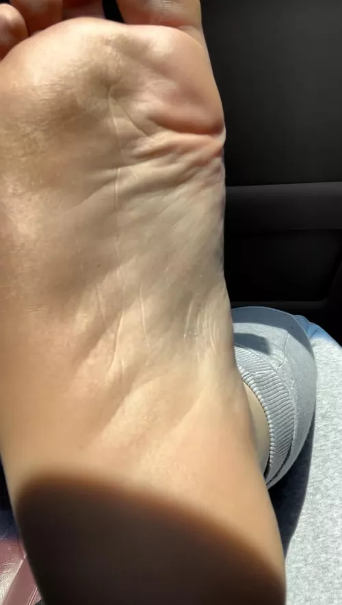 My foot glistening in the sun. Who wants more?