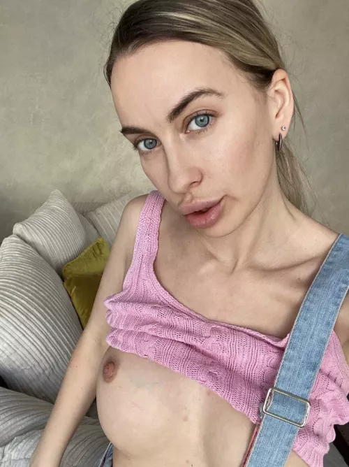 My nude body hasn't felt the touch of a genuine man in a long time.