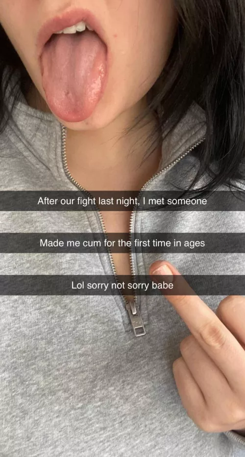 Now he knows not to disagree with me 🙄