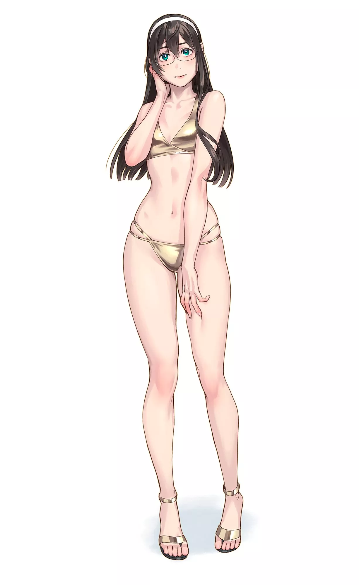 Ooyodo's slender physique [Kancolle]