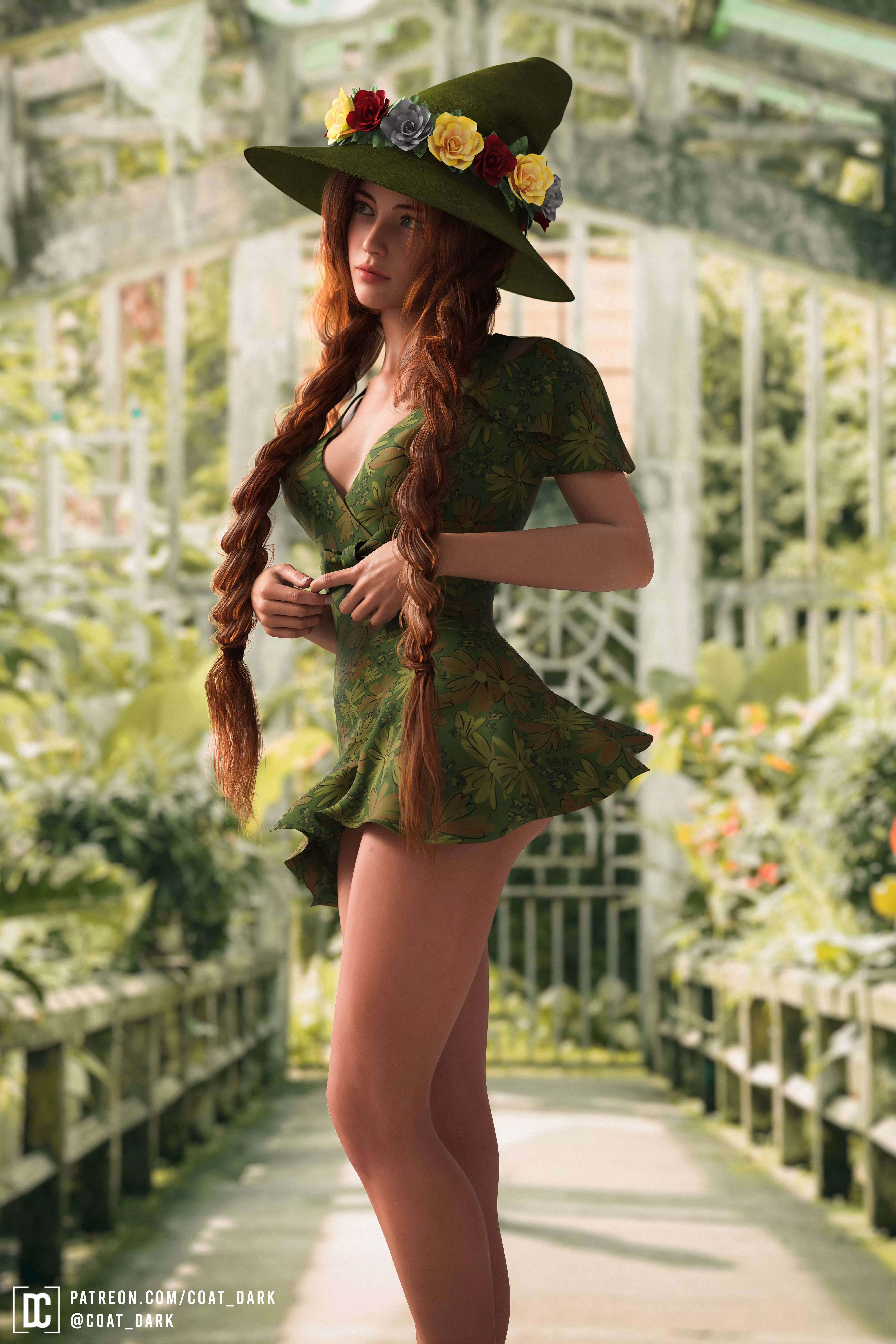 Professor Mirabel Garlick - Try to use Leviosa (coat_dark) [Hogwarts Legacy]