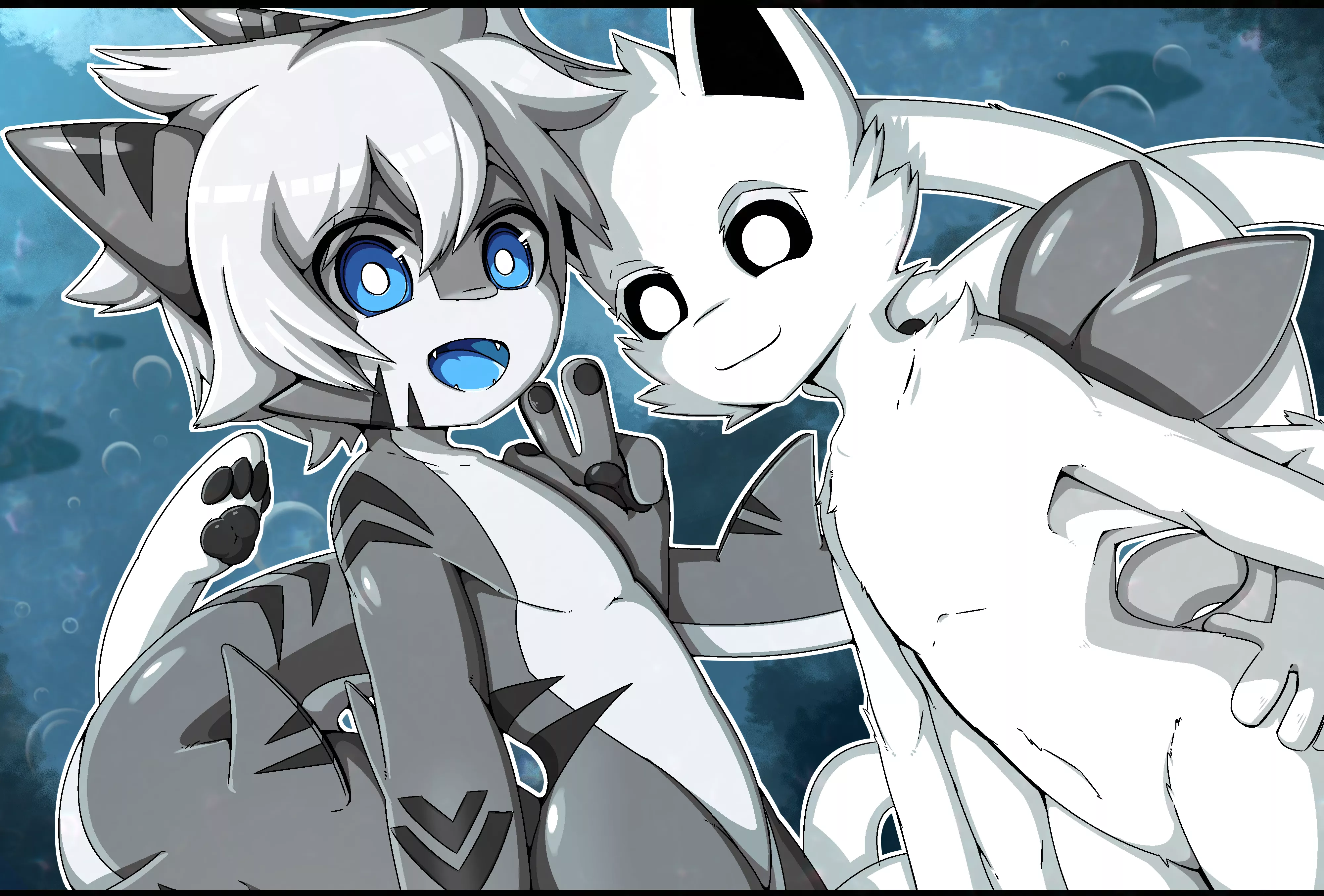 Shark and Squib [Commissions open :D]