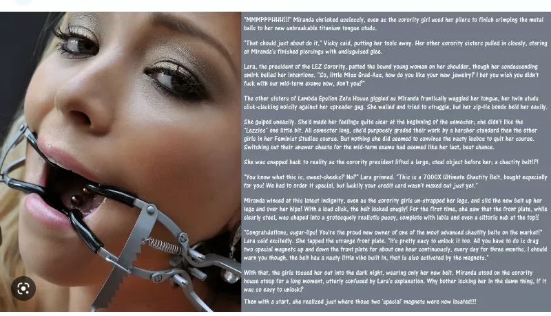 She'd better start taking yoga classes...