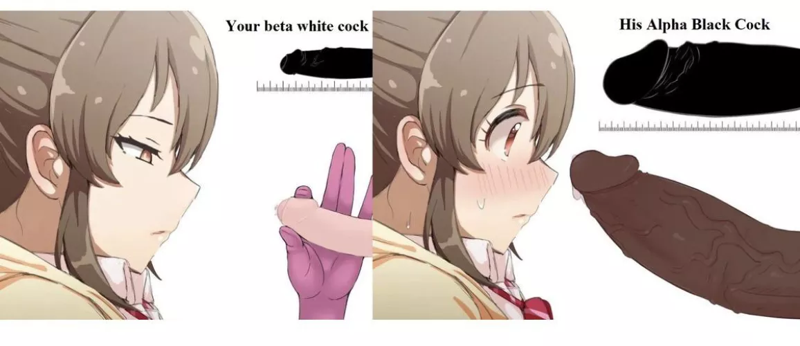 Small white dicks just don’t get the job done like a BBC 🖤