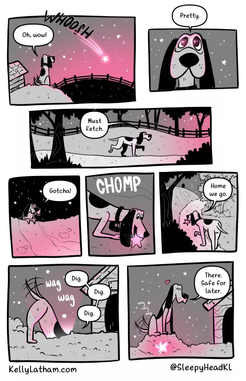 stare dog, art by me, https://www.kellylatham.com/