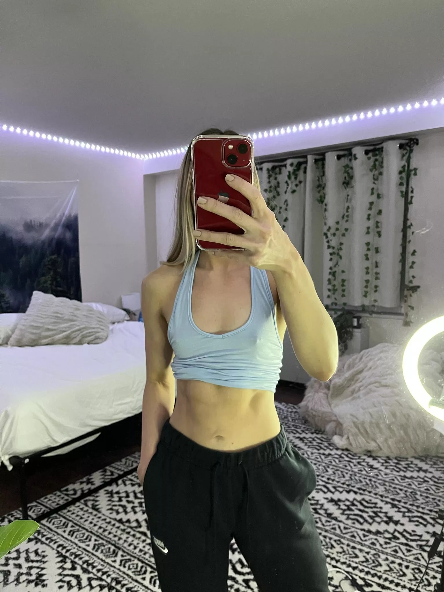 Tiny pierced A cups on a petite girl ✌