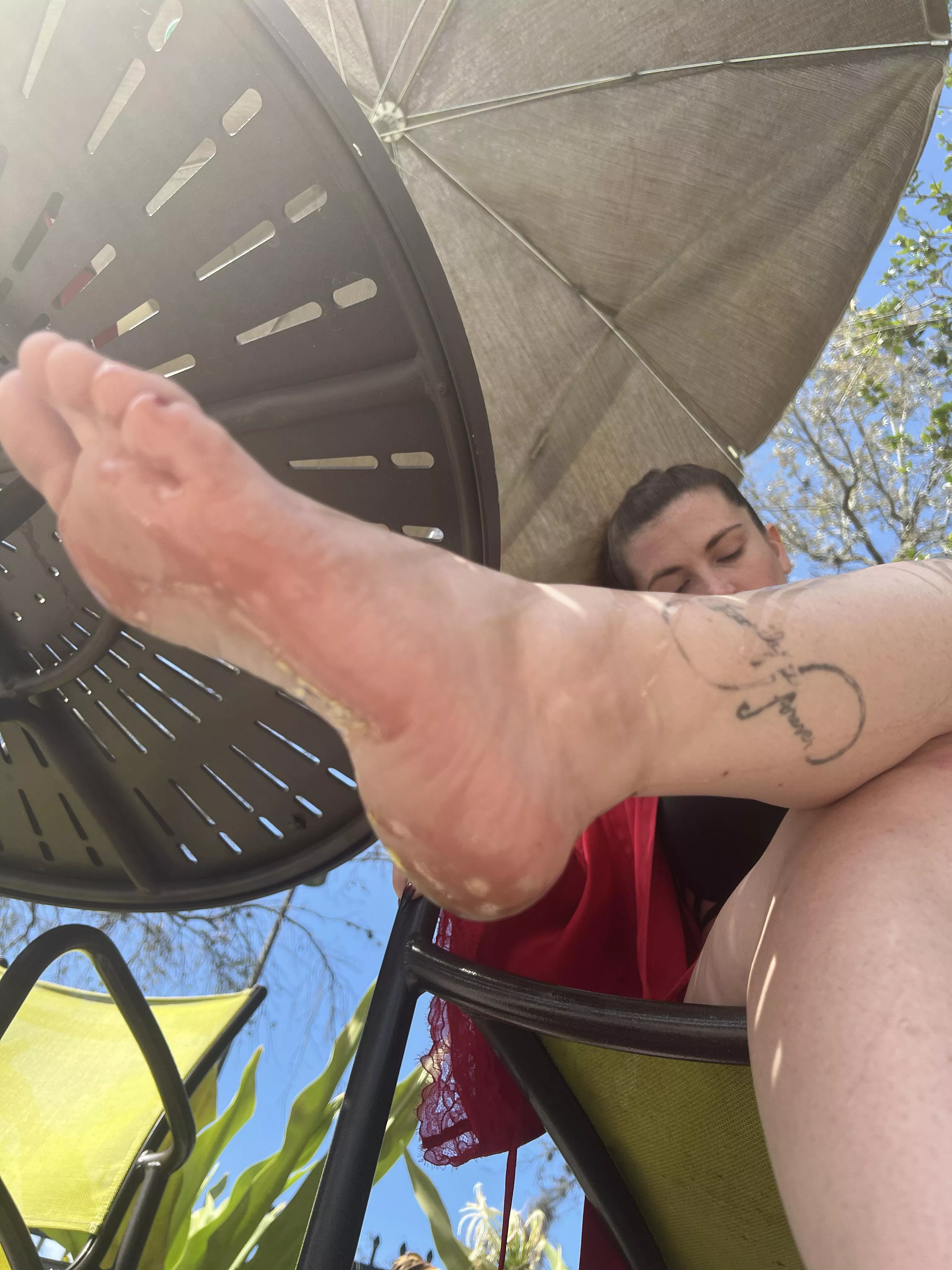 Under my feet is where you belong