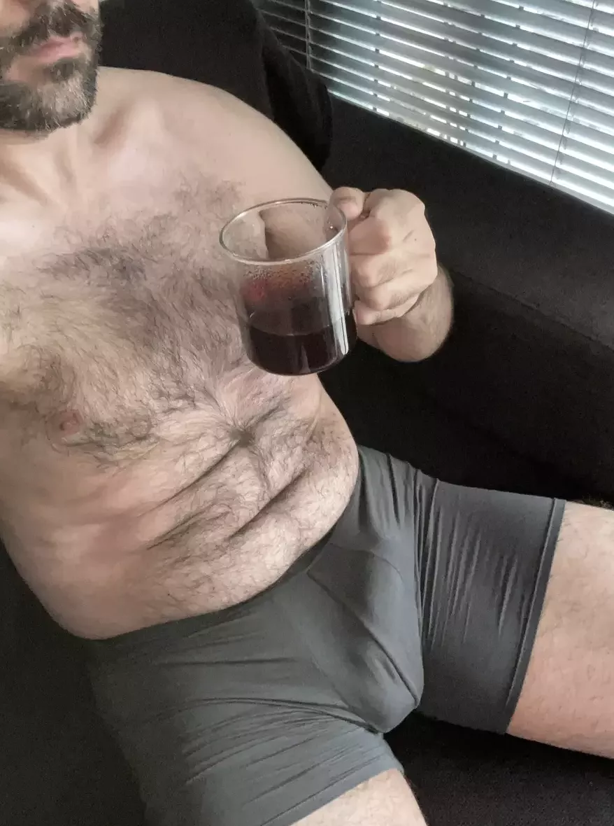 a brewed one and a boner to begin with...