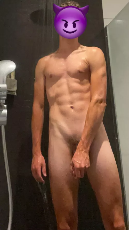 Anyone sucking my teen cock in the shower?