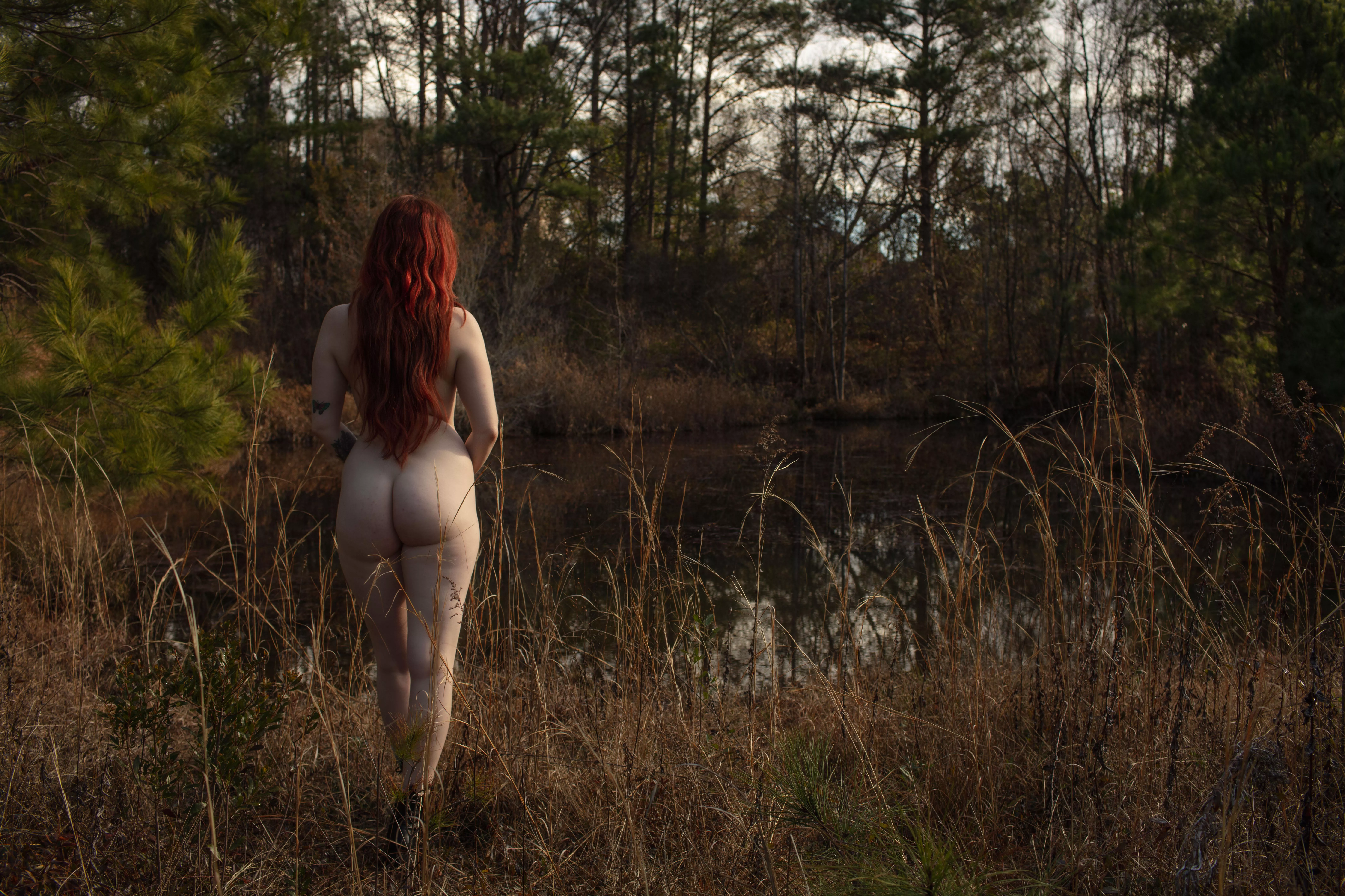 Beautiful butt in nature