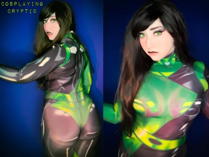 Cosplaying Cryptid as Shego from Kim Possible [self]