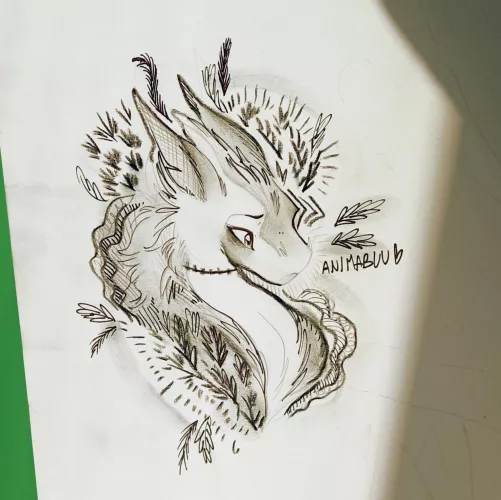 dragoness and wildflowers - animablu