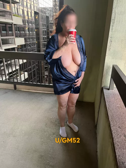 Enjoying my morning coffee on hotel balcony in NOLA!!☕️