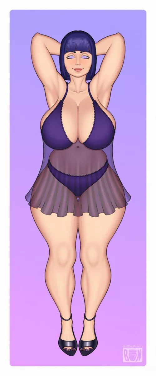 Hinata Pinup (BottledNeon) [Naruto]