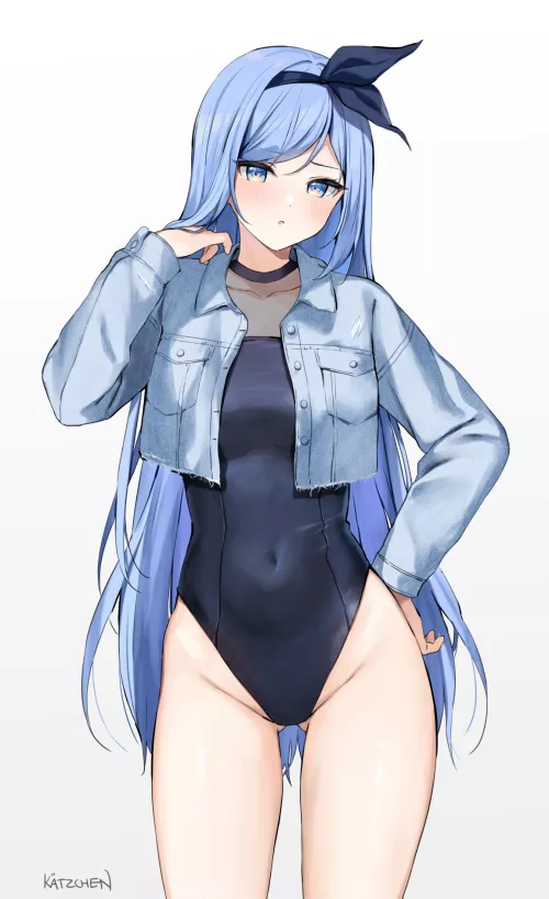 Minah's Denim Jacket & Swimsuit