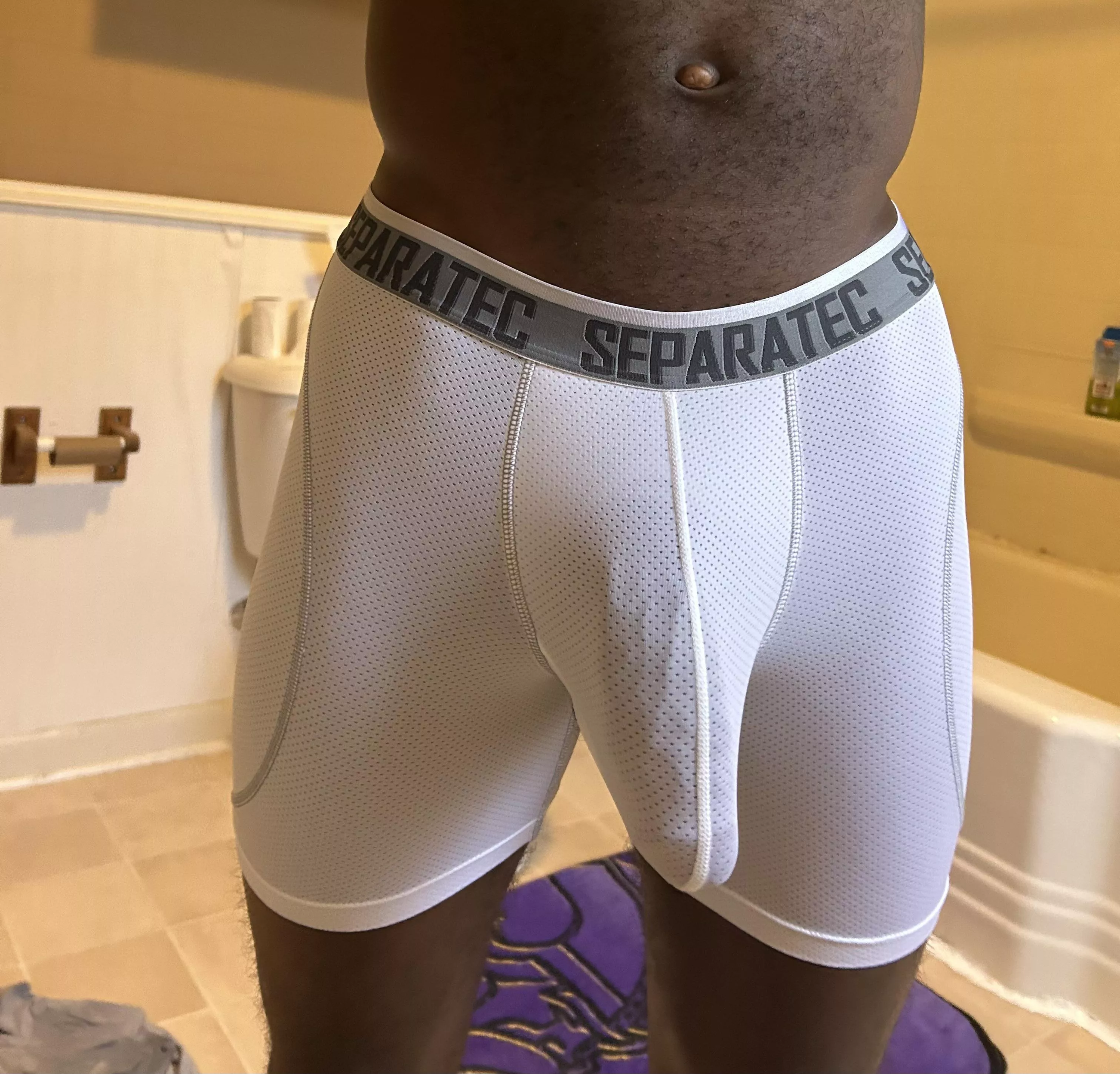 New undies. Didn’t know they were gonna be transparent 😬