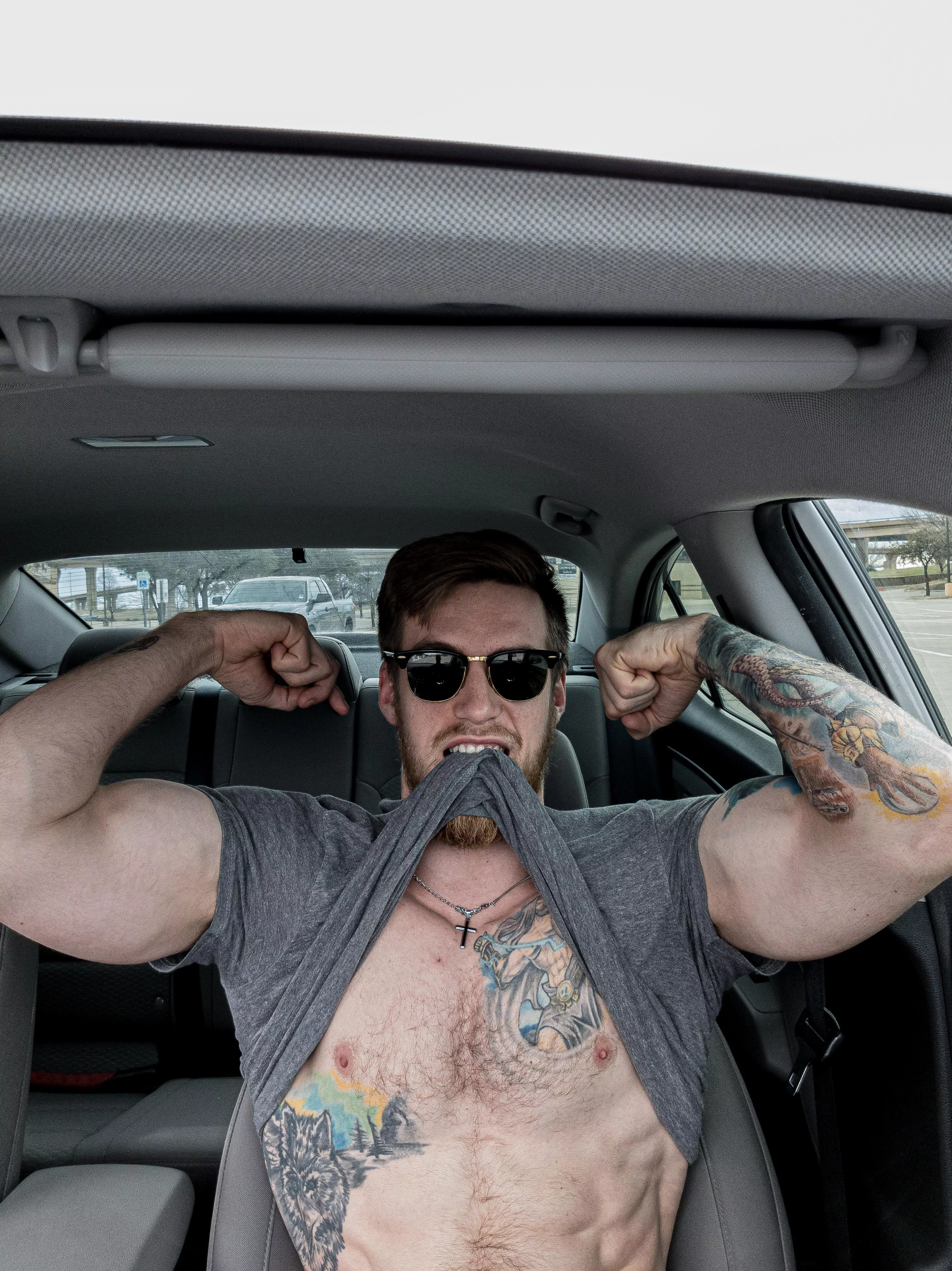 Parking lot show off 😏