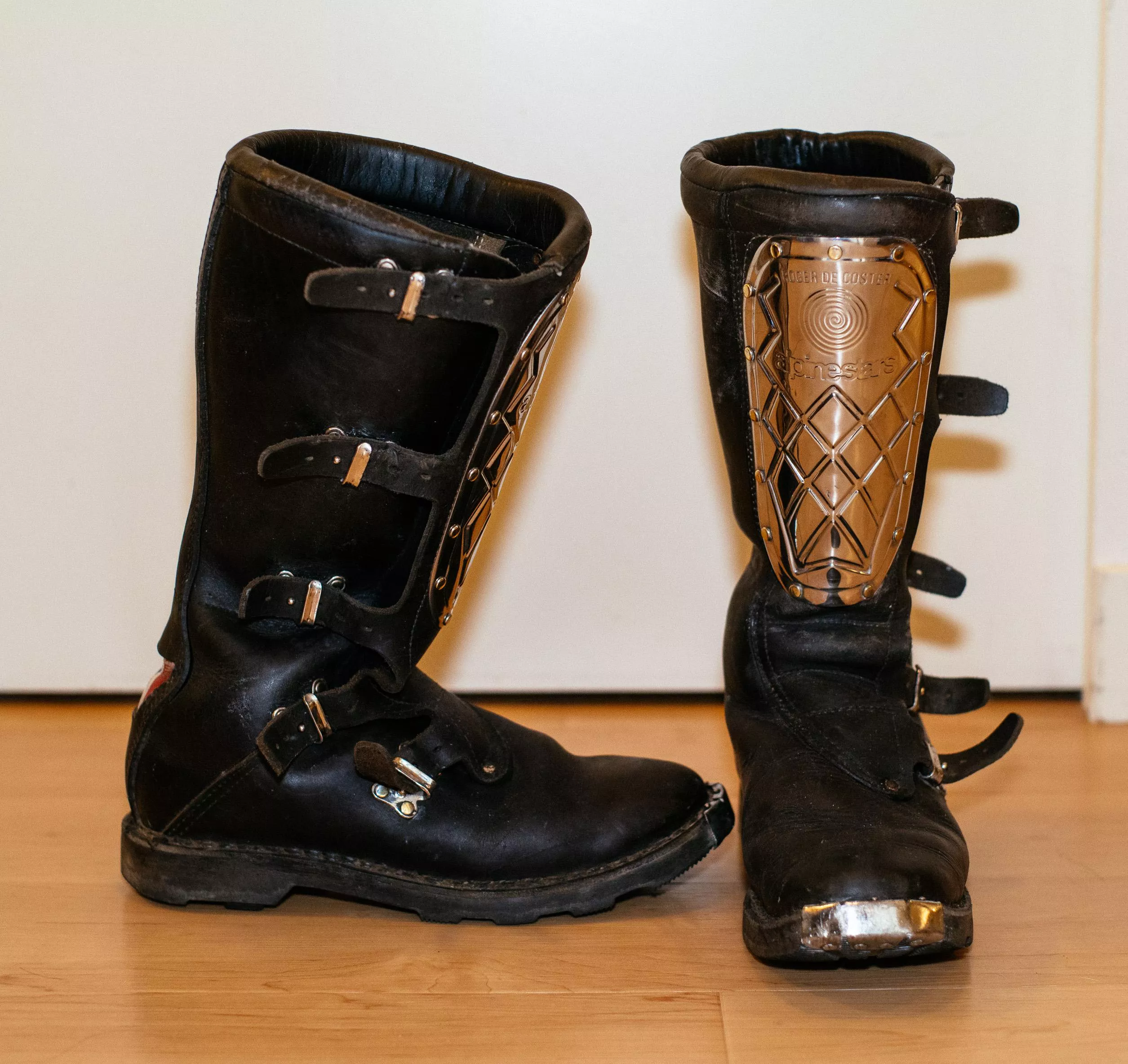 Polished the metal plates on my boots!