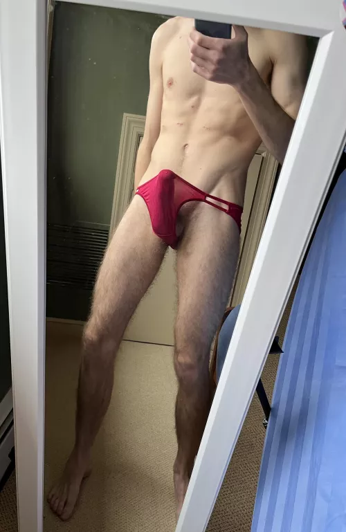 Small undies, big cock