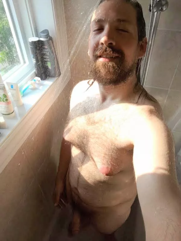 The feel of the water is so nice on my skin.