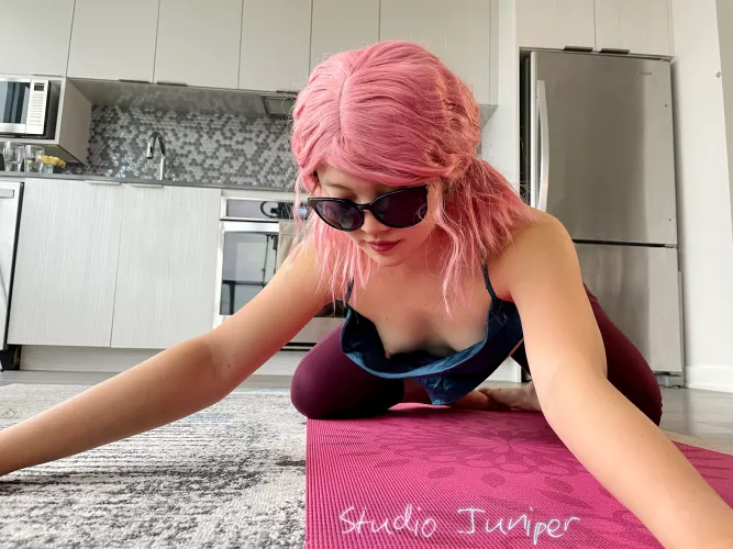 A little morning yoga