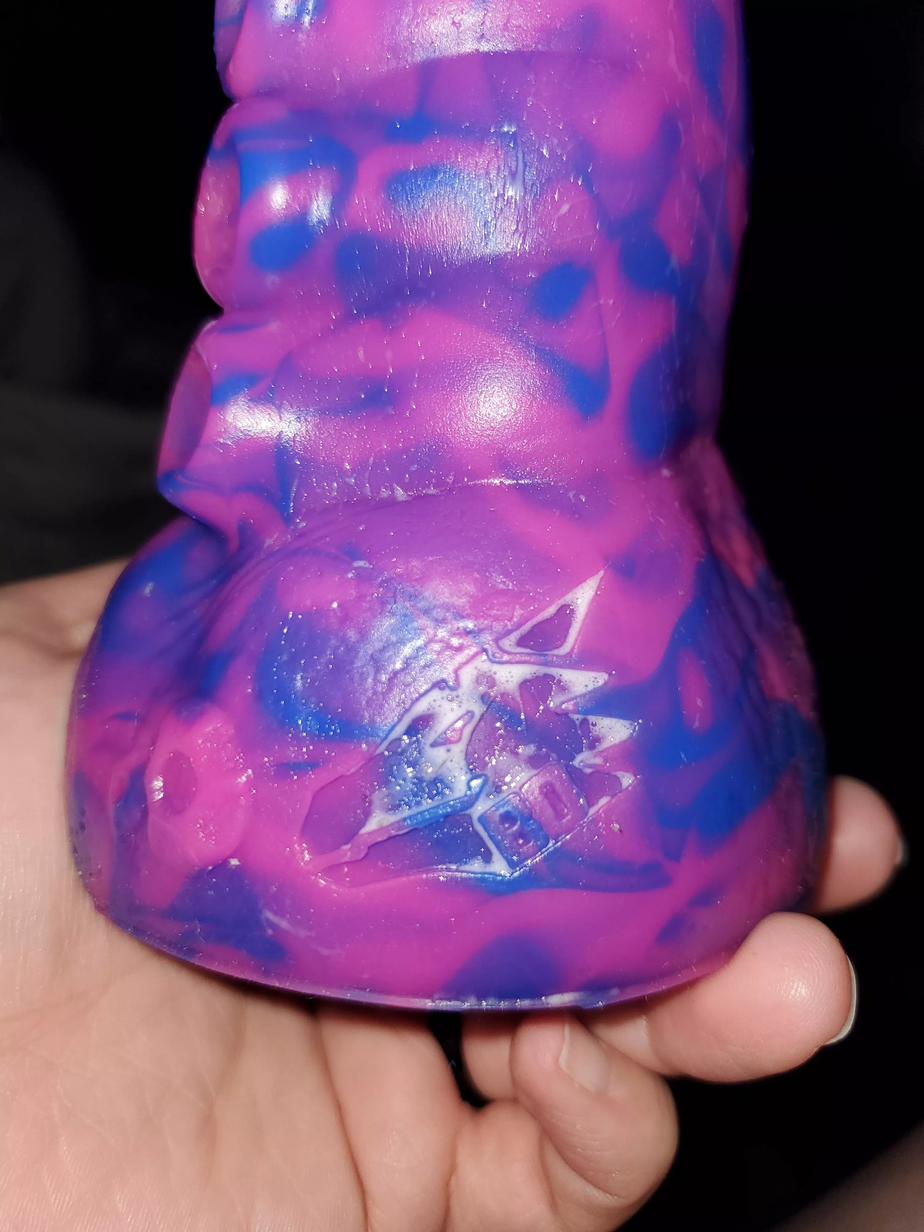 Bad Dragon logo covered in my cum on Ika 💖💦 It seemed very fitting