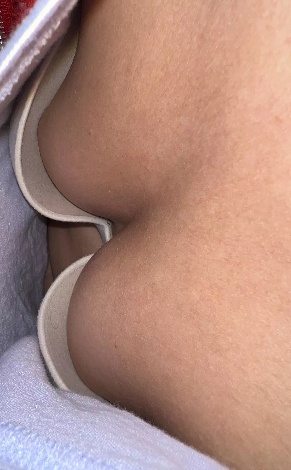 Bra gap is real when leaning forward 😆