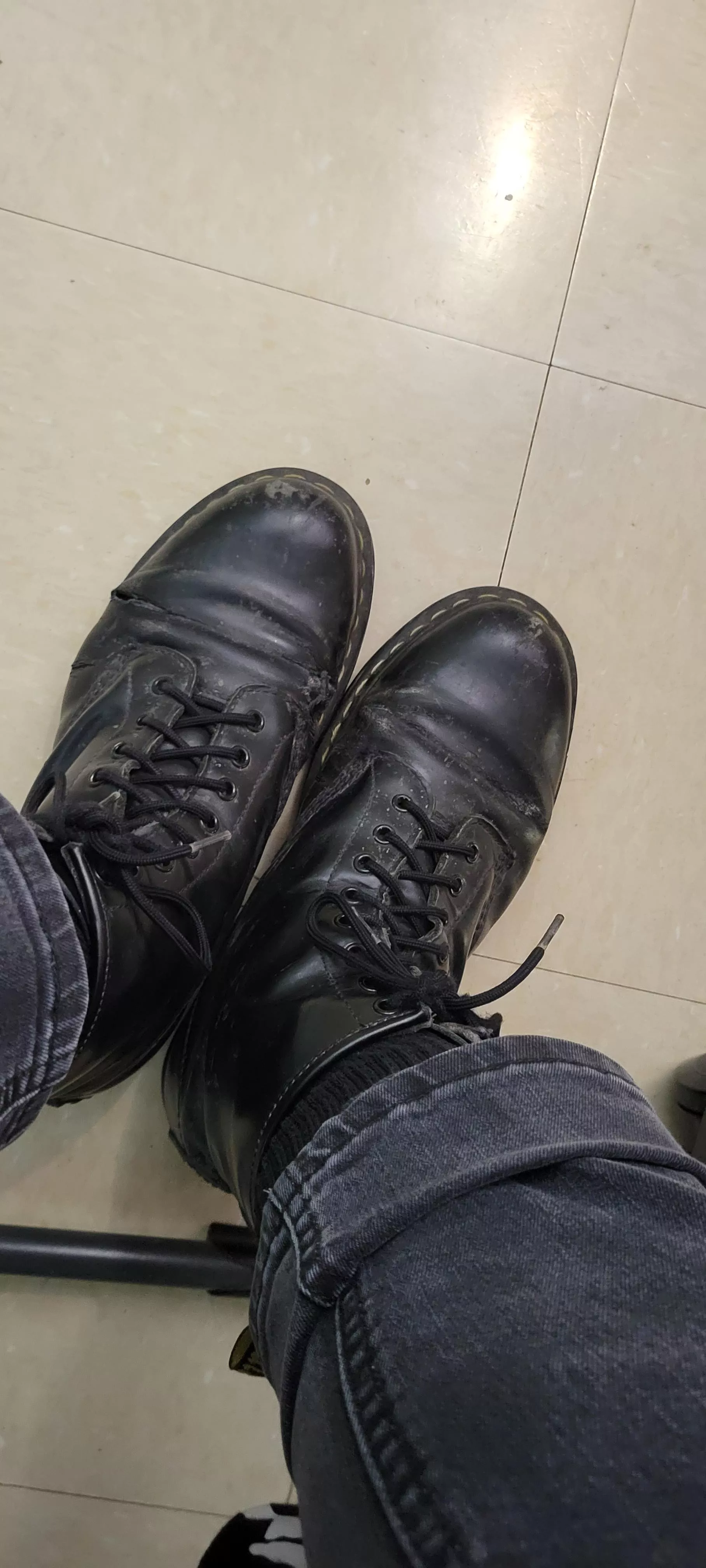 Brand new and need help. I'm looking for some shoes that have the same vibe as Doc Martins but won't disintegrate in a year. I wore these everywhere and recently started walking to 3.5 miles to and from school in them.