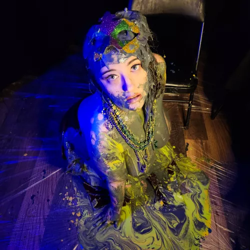 Don't mind me... just starting my Fat Tuesday festivities with pancake batter (Happy Pancake Day too!)