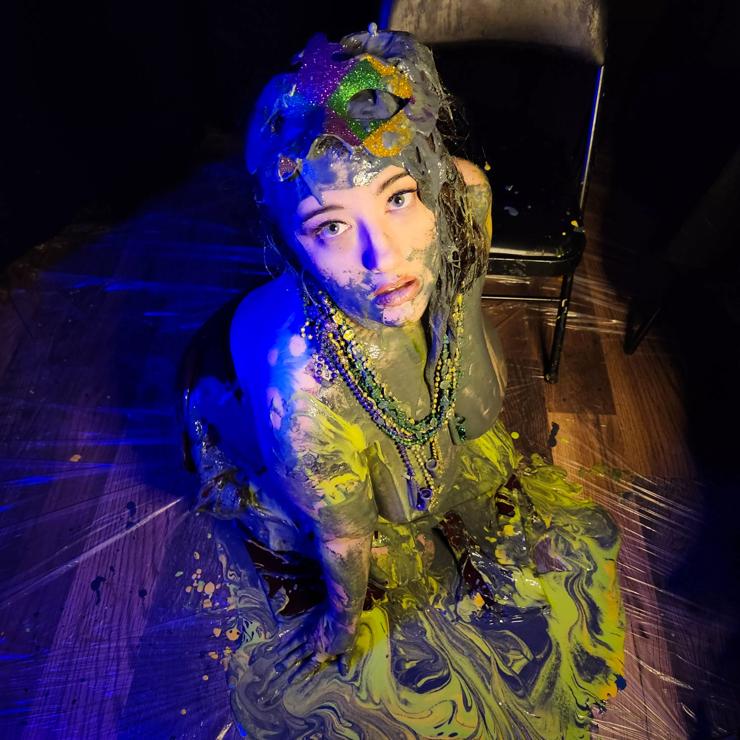 Don't mind me... just starting my Fat Tuesday festivities with pancake batter (Happy Pancake Day too!)