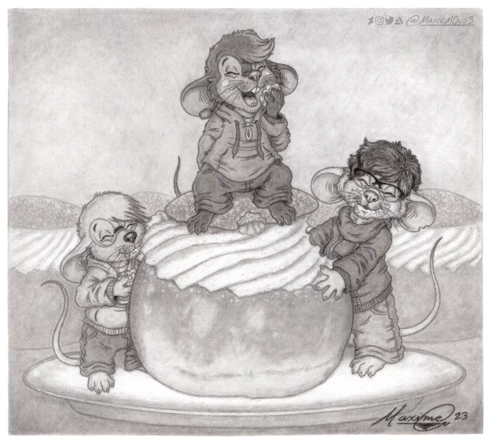 Drawing for Sweden’s Fettisdag (by Me)