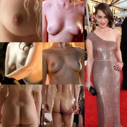 Emilia Clarke Nude Body Collage