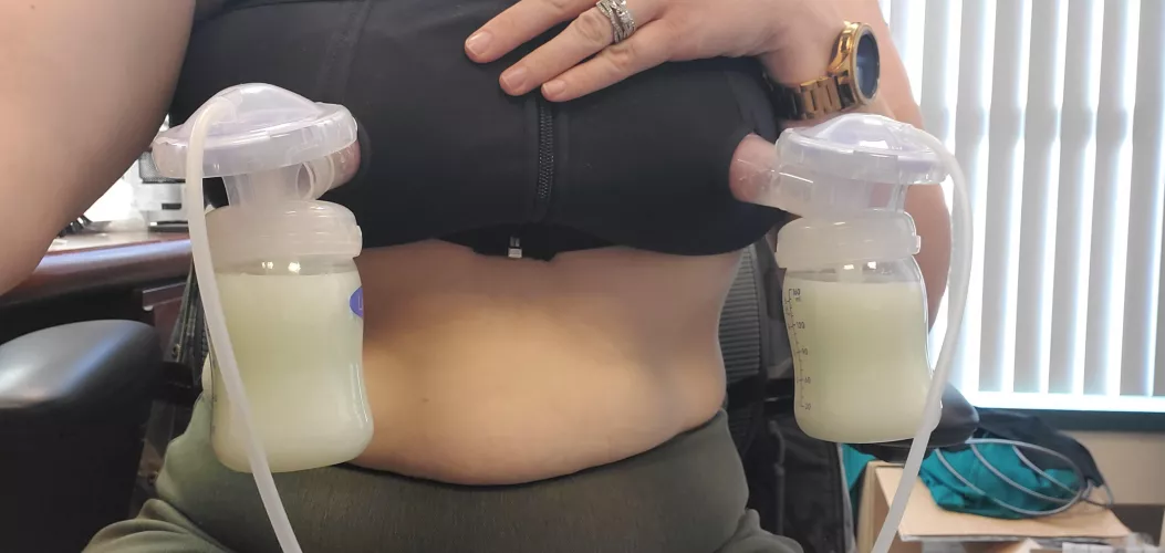 first pump of the day...9mins in.