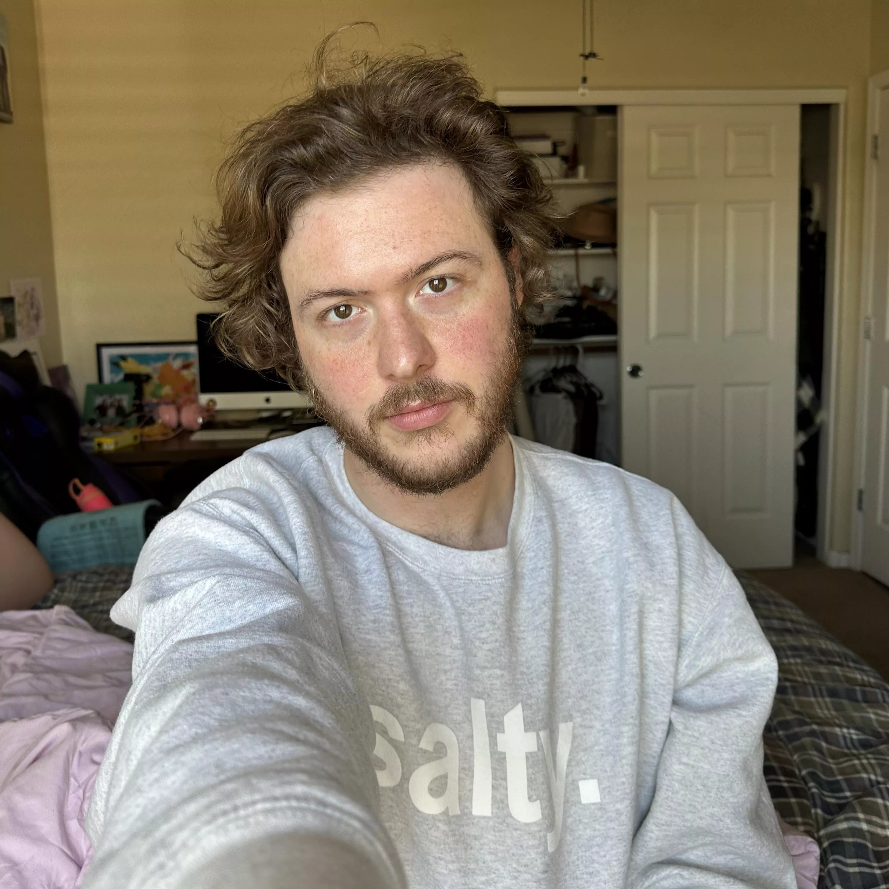 Growing my hair out longer after a gay said men with long hair are gross #blocked lol