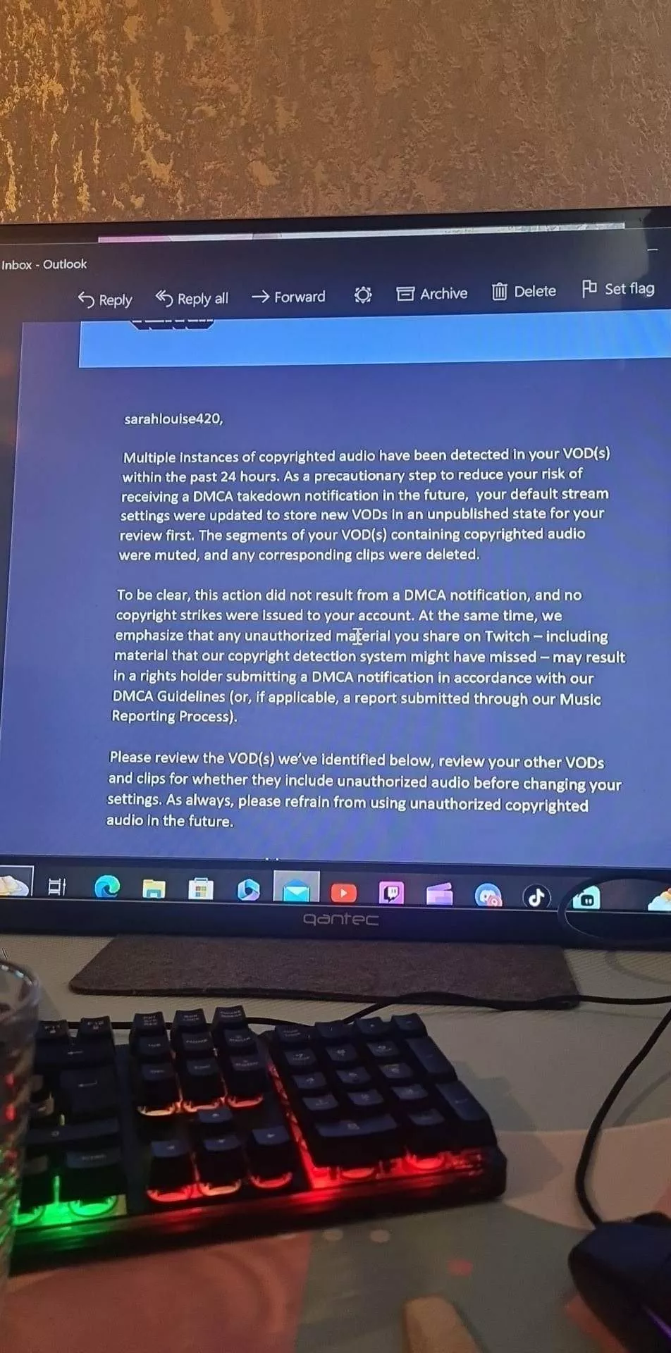 I really don't understand what this means or what I need to do. I stream GTA Online and I talk during my videos just me ? can anyone help me please