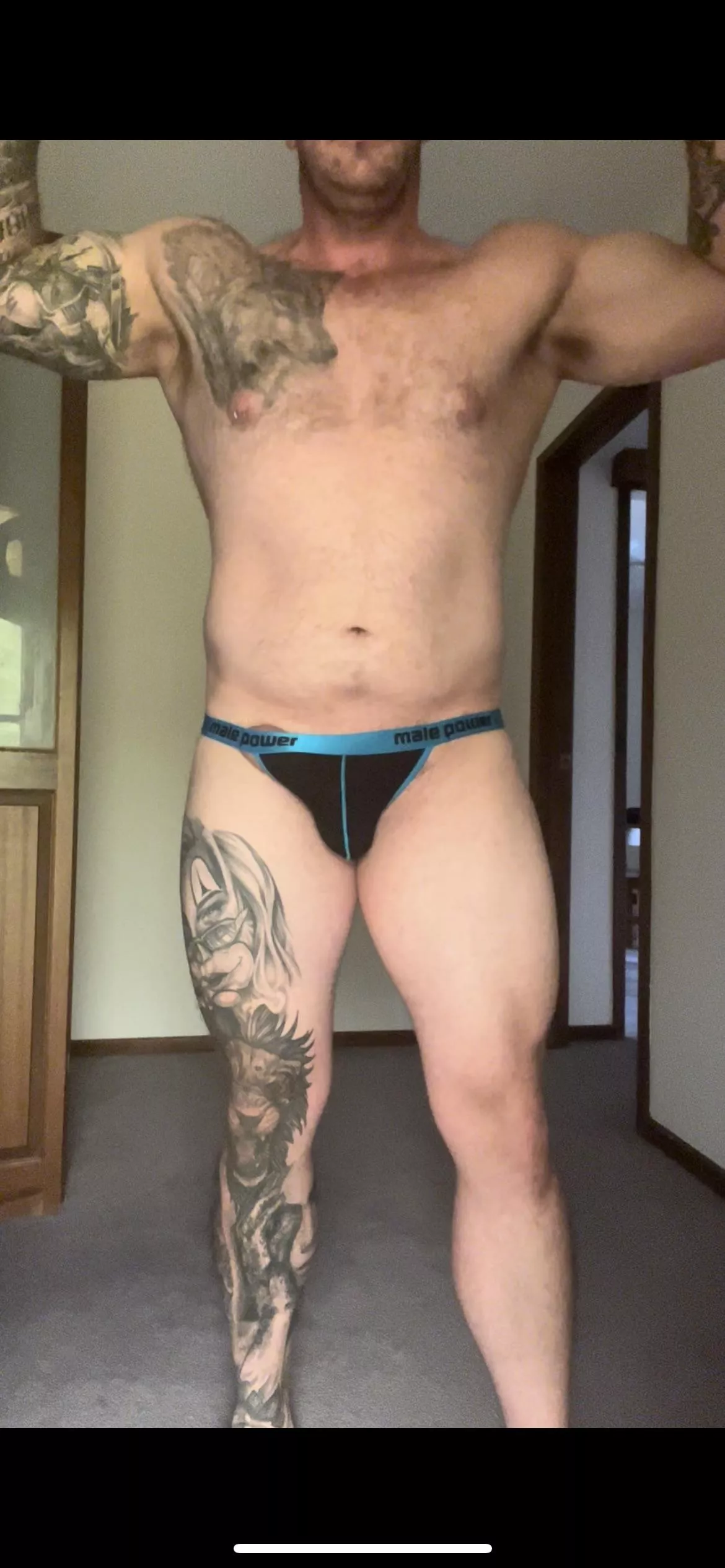 It struggles to contain my big dick