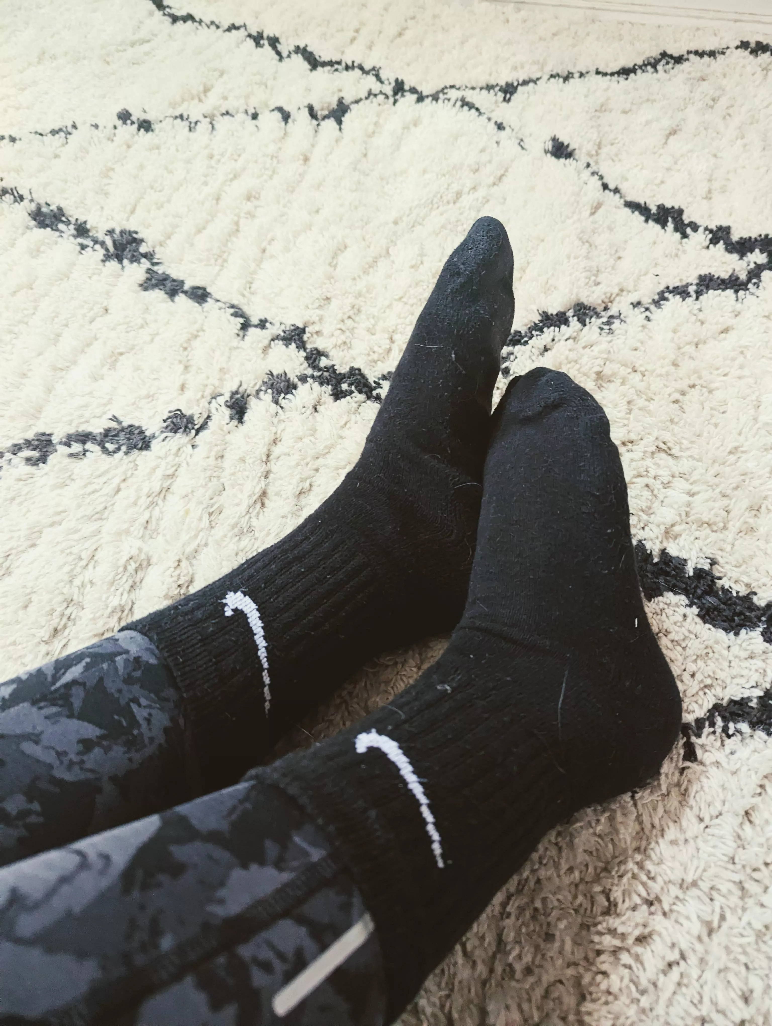 just done a huge workout and these socks are super sweaty, want to come smell?😏