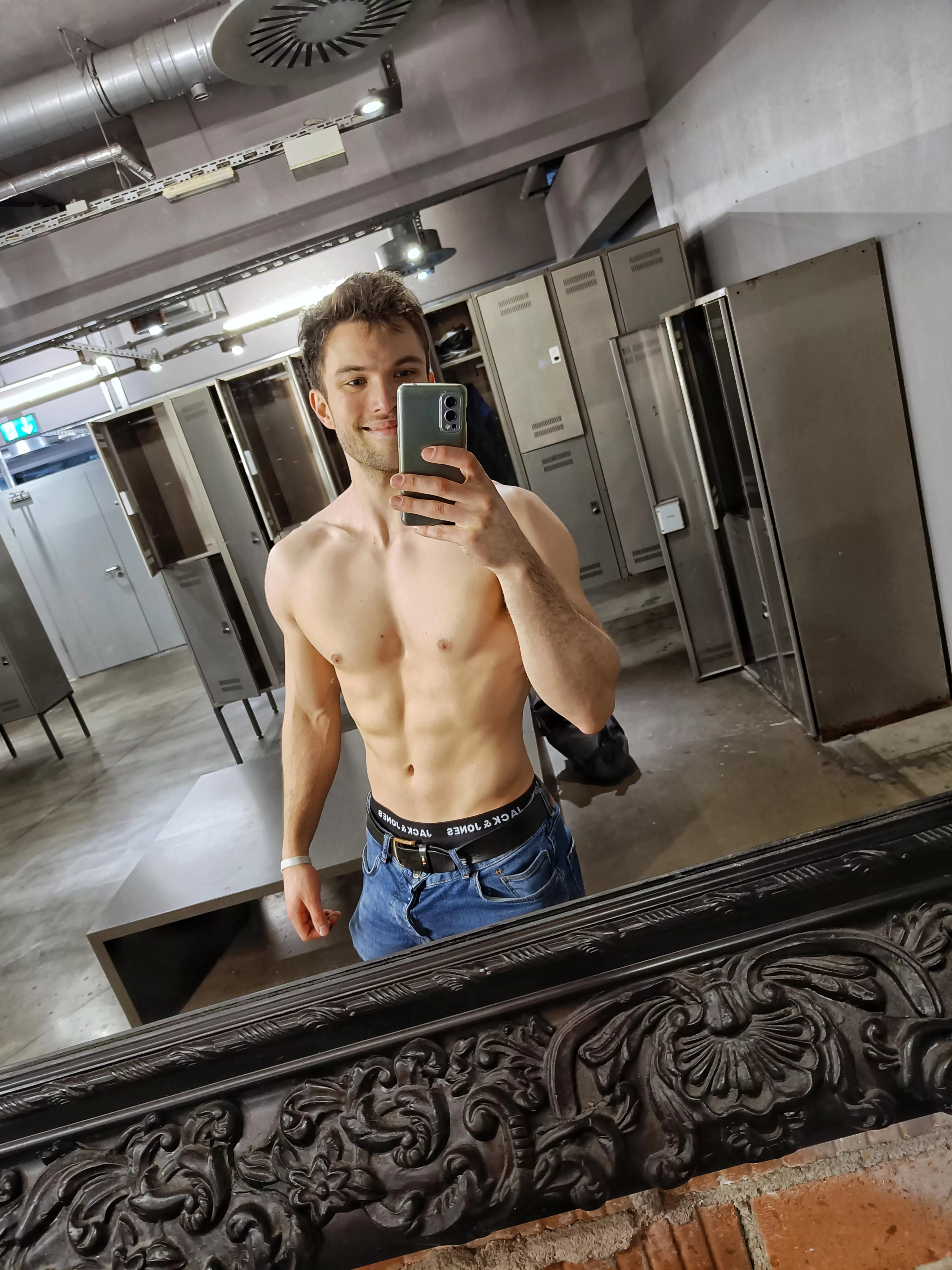 Let's shower together after gym...