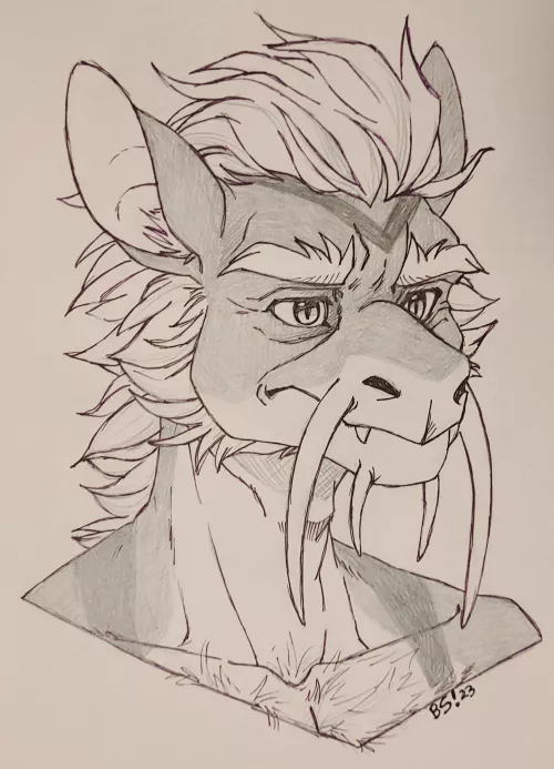 New character sketch. Dunno if I should name him Maze or Sliver (my art)