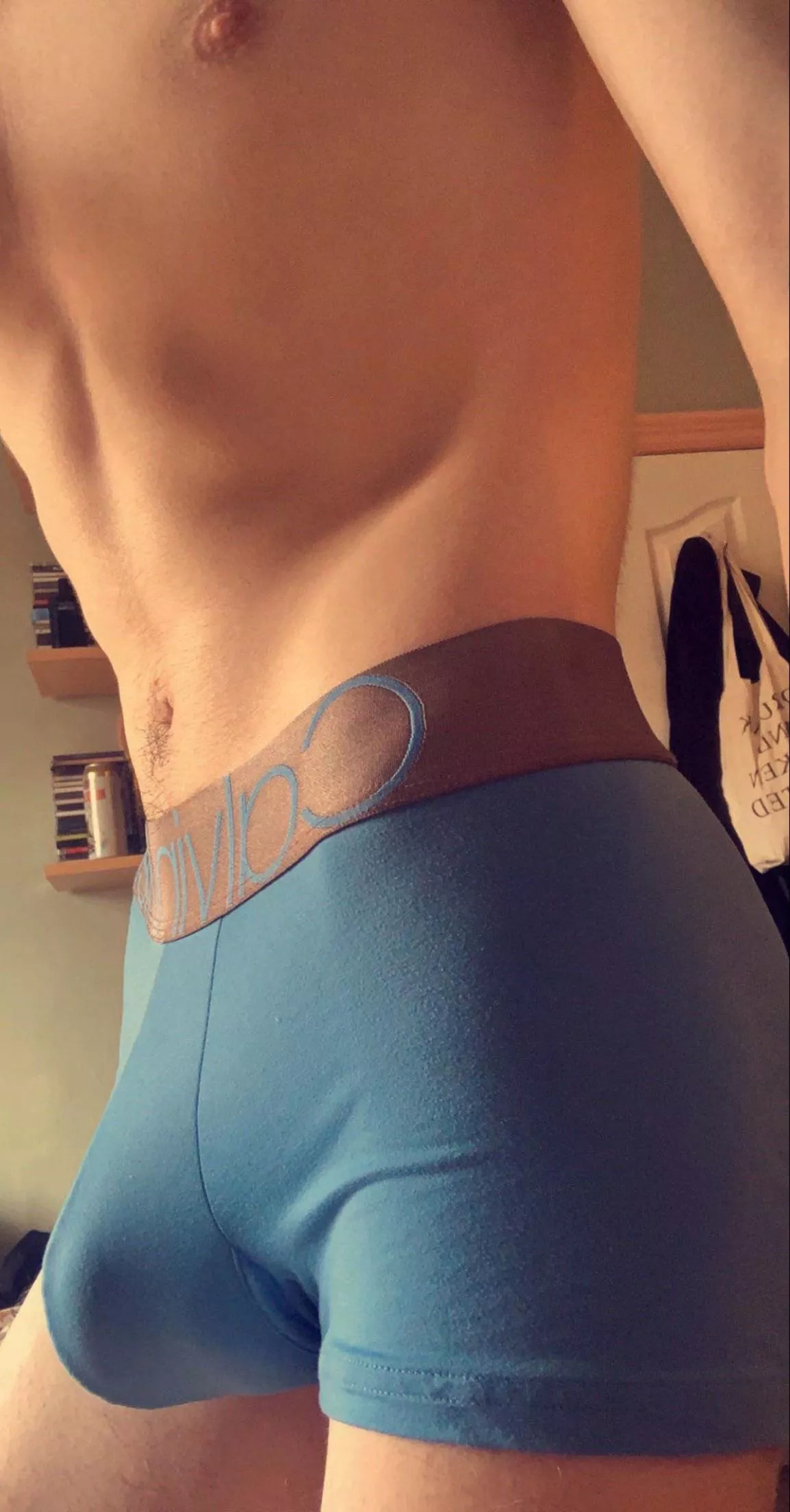 Now take them off with your teeth.